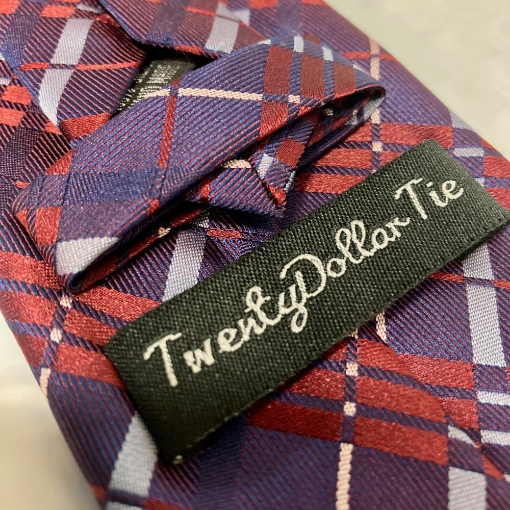 Twenty Dollar Tie, Hand Made, 100% Silk, 3.25x65, Multi